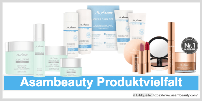 Asambeauty Produktvielfalt