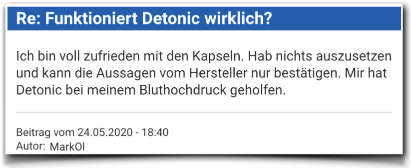 Detonic Bewertung Erfahrungsberichte