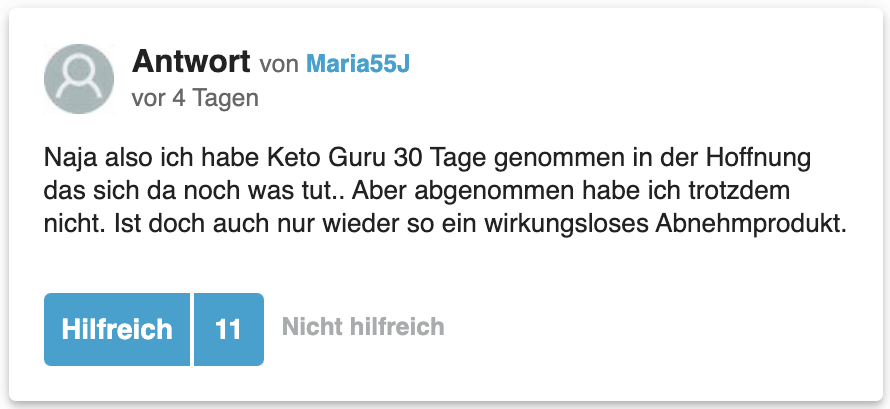 Keto Guru Erfahrungen Bewertungen gutefrage