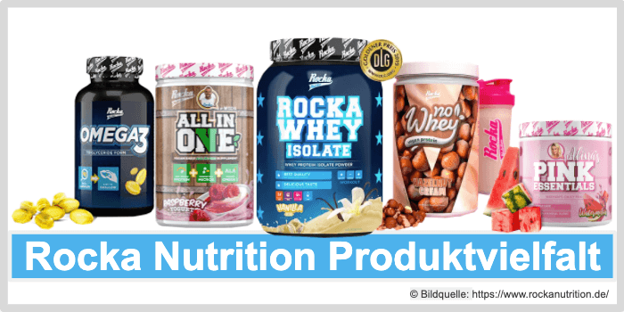Rocka Nutrition Produktvielfalt