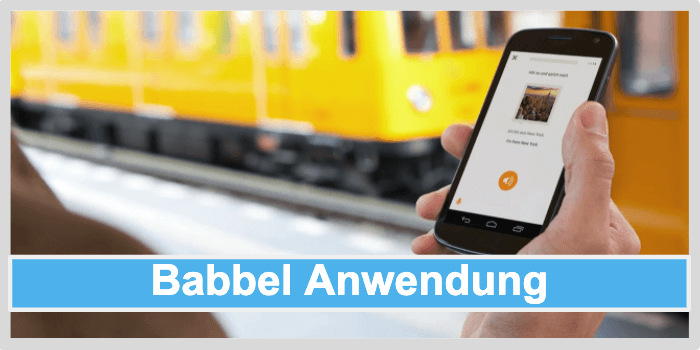 Babbel Anwendung