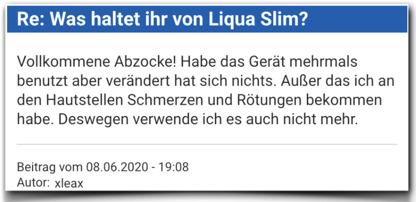 Liqua Slim Bewertung Erfahrungsbericht Liqua Slim