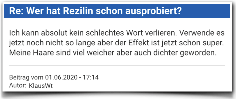 Rezilin Bewertung Erfahrungen Rezilin