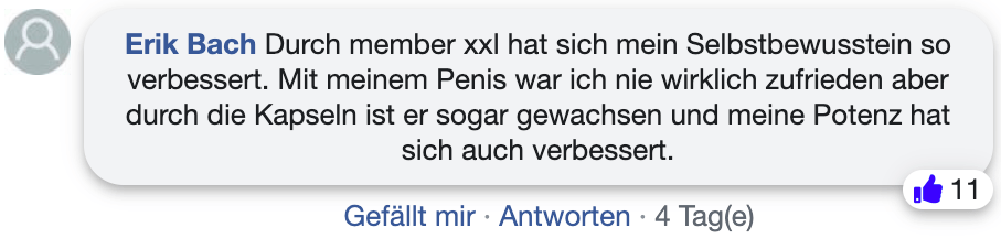 Member xxl Erfahrungsbericht Erfahrung facebook