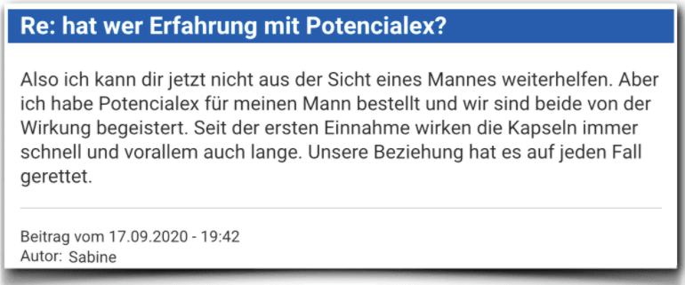 Potencialex Erfahrungsbericht Bewertung Kritik Potencialex