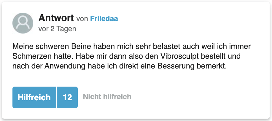 Vibrosculpt Erfahrung Erfahrungsbericht gutefrage