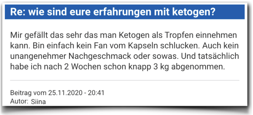 Ketogen Bewertung Erfahrungsberichte Ketogen Tropfen