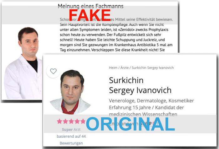 Zenidol Fake Arzt