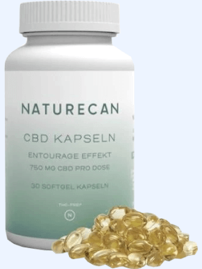 Naturecan CBD Kapseln Abbild Tabelle