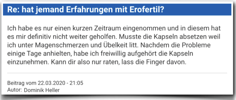 Erofertil Erfahrungsbericht Bewertung Kritik Erofertil