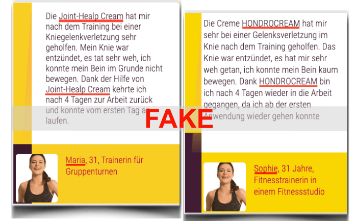 Hondrocream Erfahrungsbericht Fake