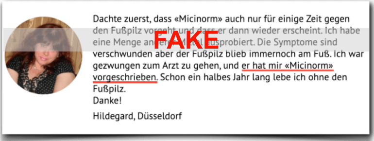 Micinorm Erfahrung Fake