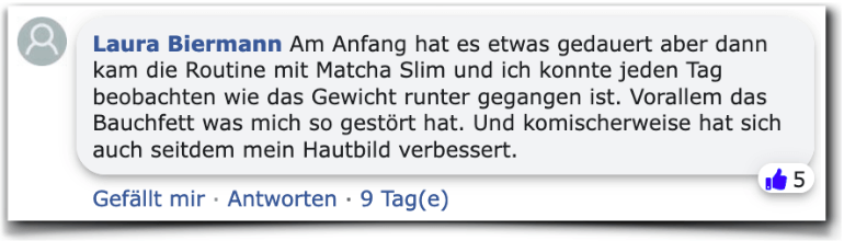 Matcha Slim Bewertungen Erfahrungen Facebook