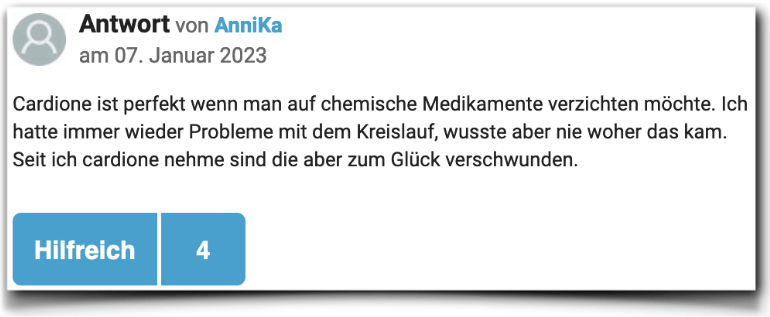 Cardione Erfahrungen Bewertungen gutefrage