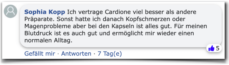 Cardione Erfahrungsberichte Kritik Erfahrung