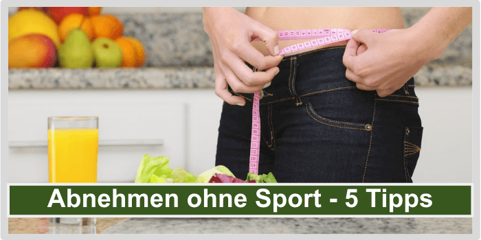 Abnehmen ohne Sport Titelbild