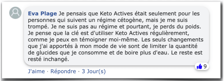 Keto Actives Expérience Témoignage Test Review
