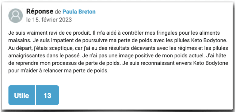 Keto Bodytone Expérience Test Évaluations Rapport