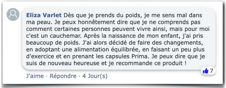 Prima Capsules Rapport de test Avis Expériences