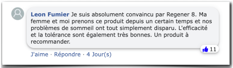 Regener 8 Expériences Rapport d'essai Avis des clients