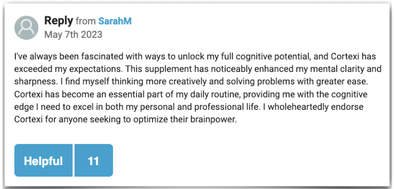 Cortexi customer reviews experiences test results