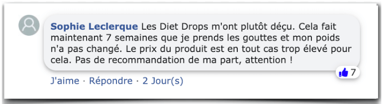 Diet Drops Review Avis Rapport d'essai