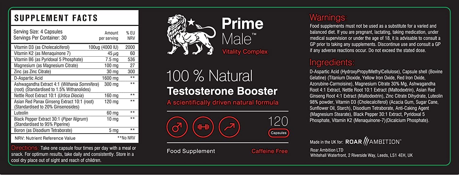 Ingredients of Prime Male