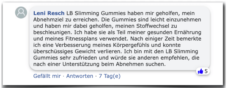 LB Slimming Gummies Erfahrungen Erfahrung Erfahrungsbericht