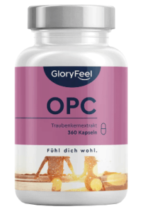 GloryFeel Traubenkernextrakt Bild Tabelle