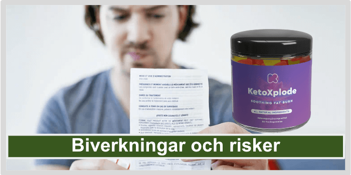 KetoXplode Biverkningar och risker