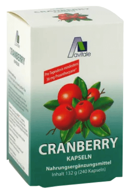 Avitale Cranberry Kapseln Bild Tabelle