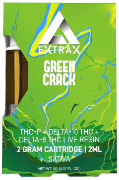 Delta Extra Green Crack Live Resin Cart Image Table