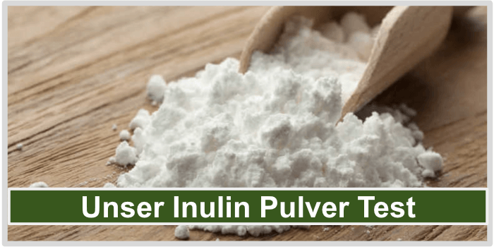 Inulin Pulver Test Bild