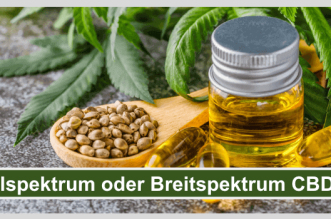 Vollspektrum oder Breitspektrum CBD Oel Titelbild