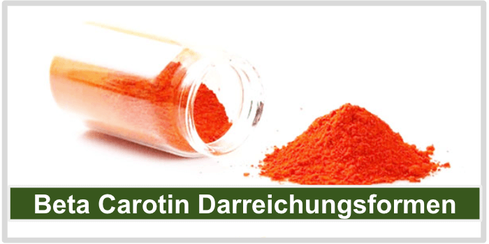 Beta Carotin Darreichungsformen Bild